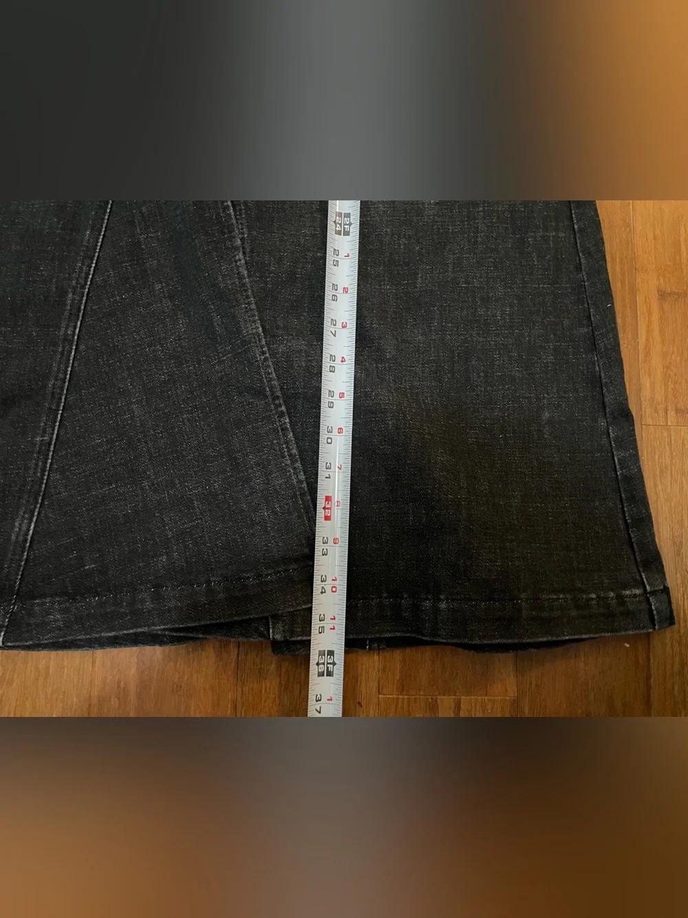 Banana Republic Skirt Midi Maxi NWT 6 Black Denim Japan - Picture 10 of 16